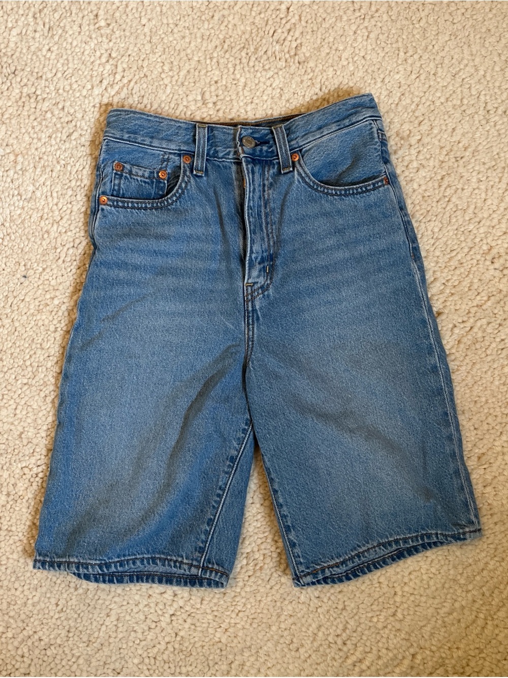 Levi's Medium Blue Denim Jean Shorts